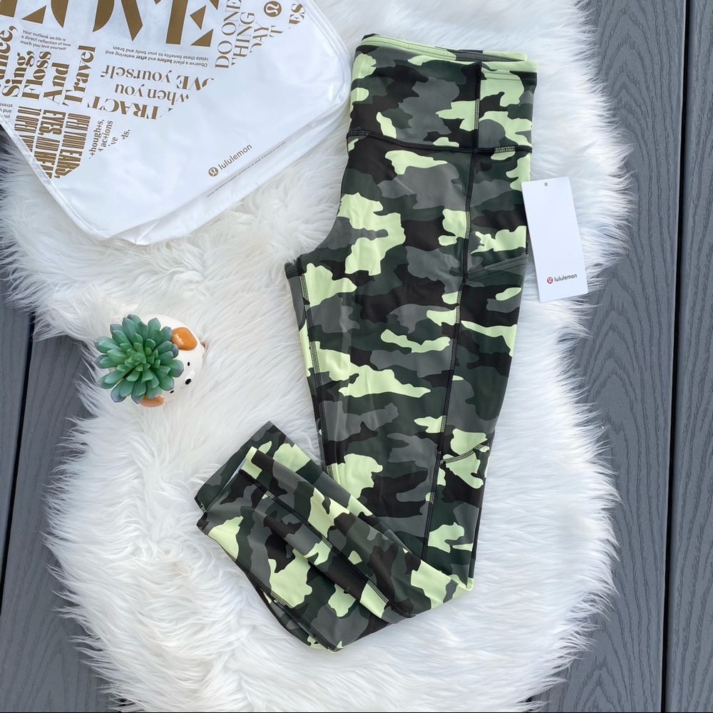 Lululemon Camo Fast and Free Leggings